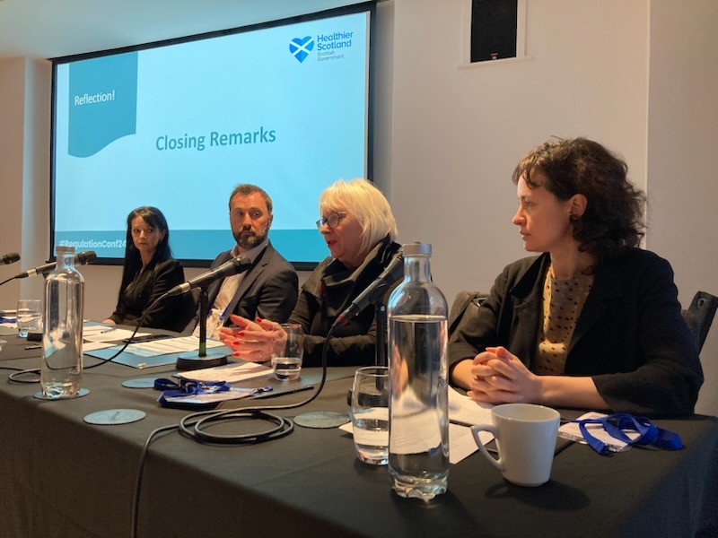 Event 2024 photo - Catherine Ross, Chief Scientific Officer, Scottish Government
Andrew Smith, Deputy Chief Executive, Health and Care Professions Council

Janet Monkman, Chief Executive, Academy of Healthcare Science
Mel Venables, Director of Policy and Communications, Professional Standards Authority